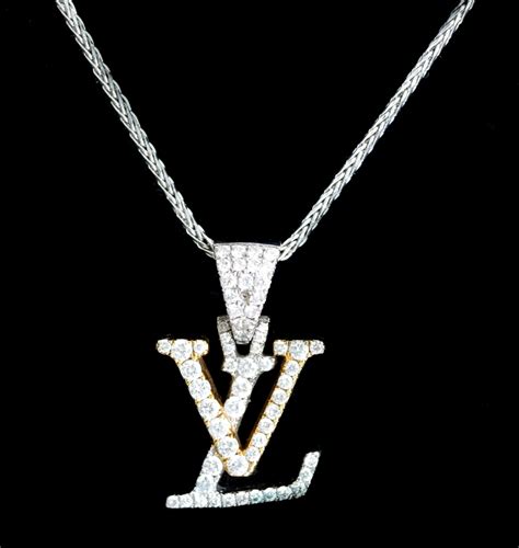 lv necklace ebay|louis vuitton necklace with diamond.